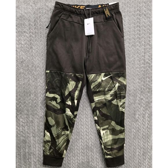 Nike‎ Therma Fit Camo Tapered Training Pants DQ6618-220 Brown Mens Medium NWT - Picture 1 of 13